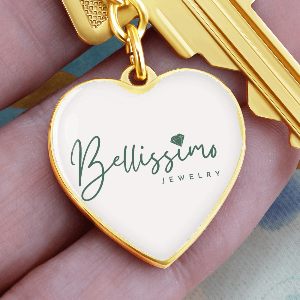 Graphic Heart Keychain