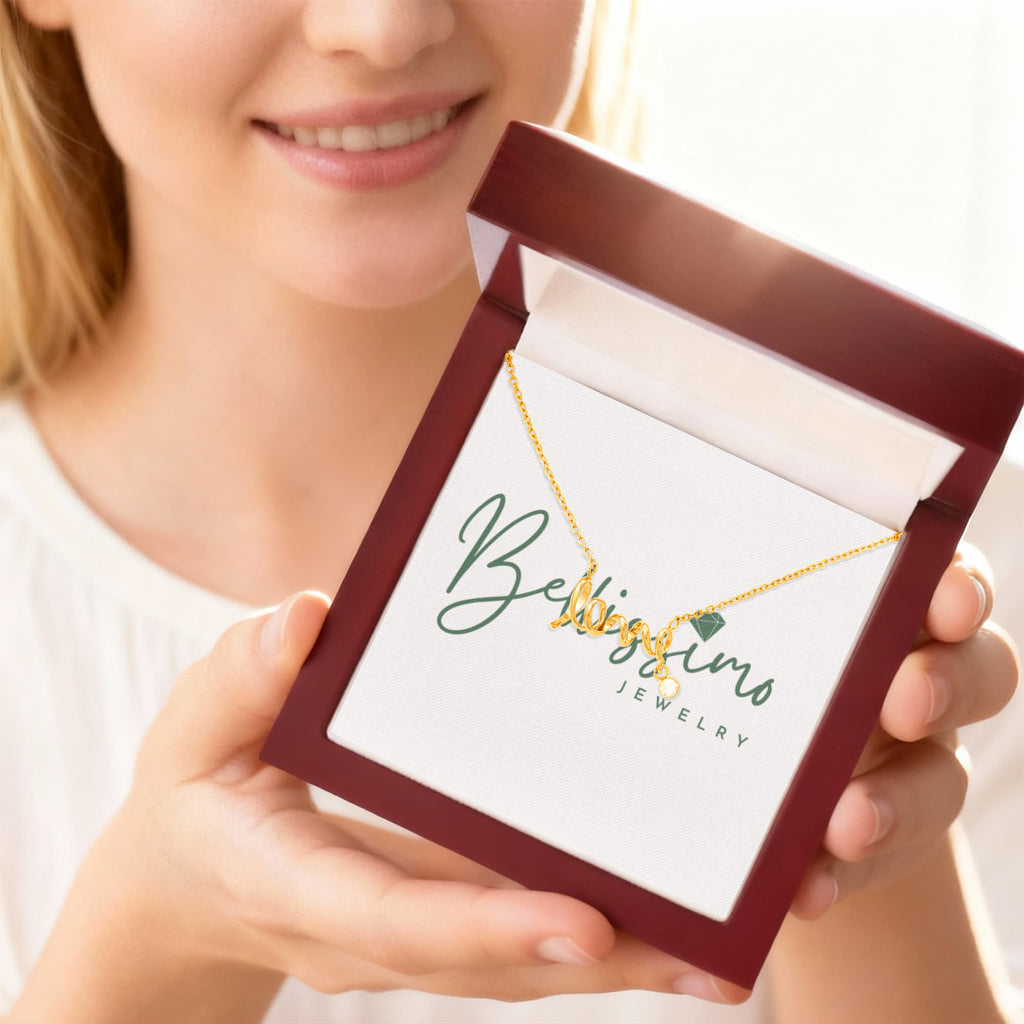 "Love" in a playful cursive font