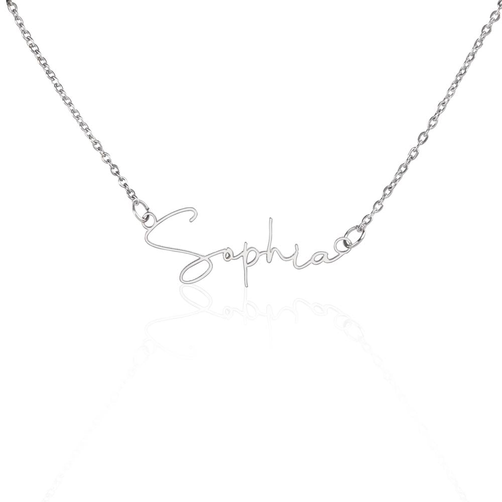 Signature Name Necklace (with MC)