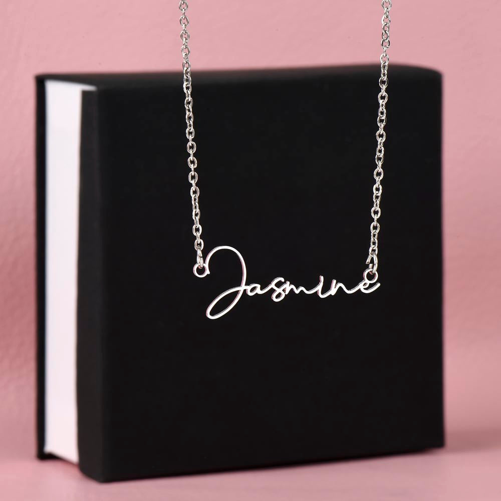 Signature Name Necklace (with MC)