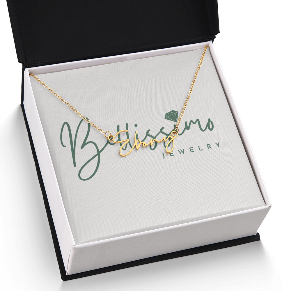 Signature Name Necklace (with MC)