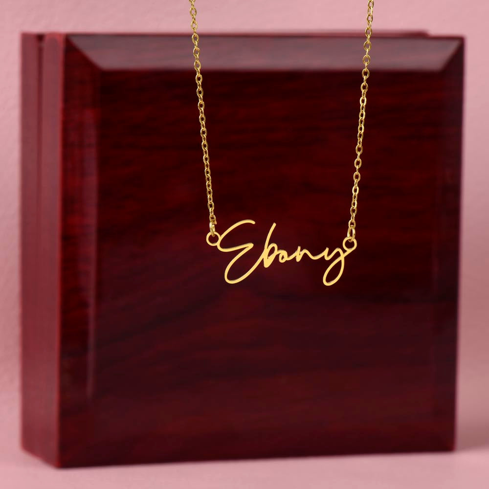 Signature Name Necklace (with MC)