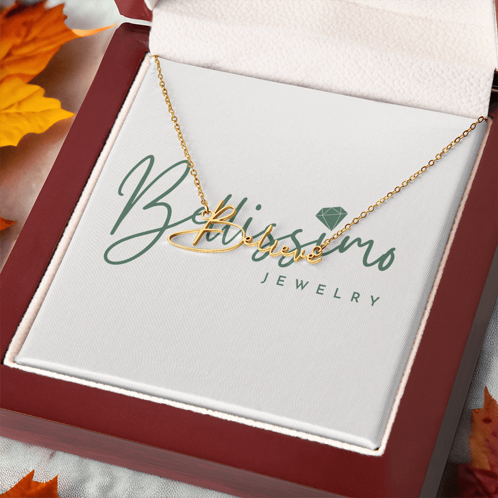 Signature Name Necklace (with MC)