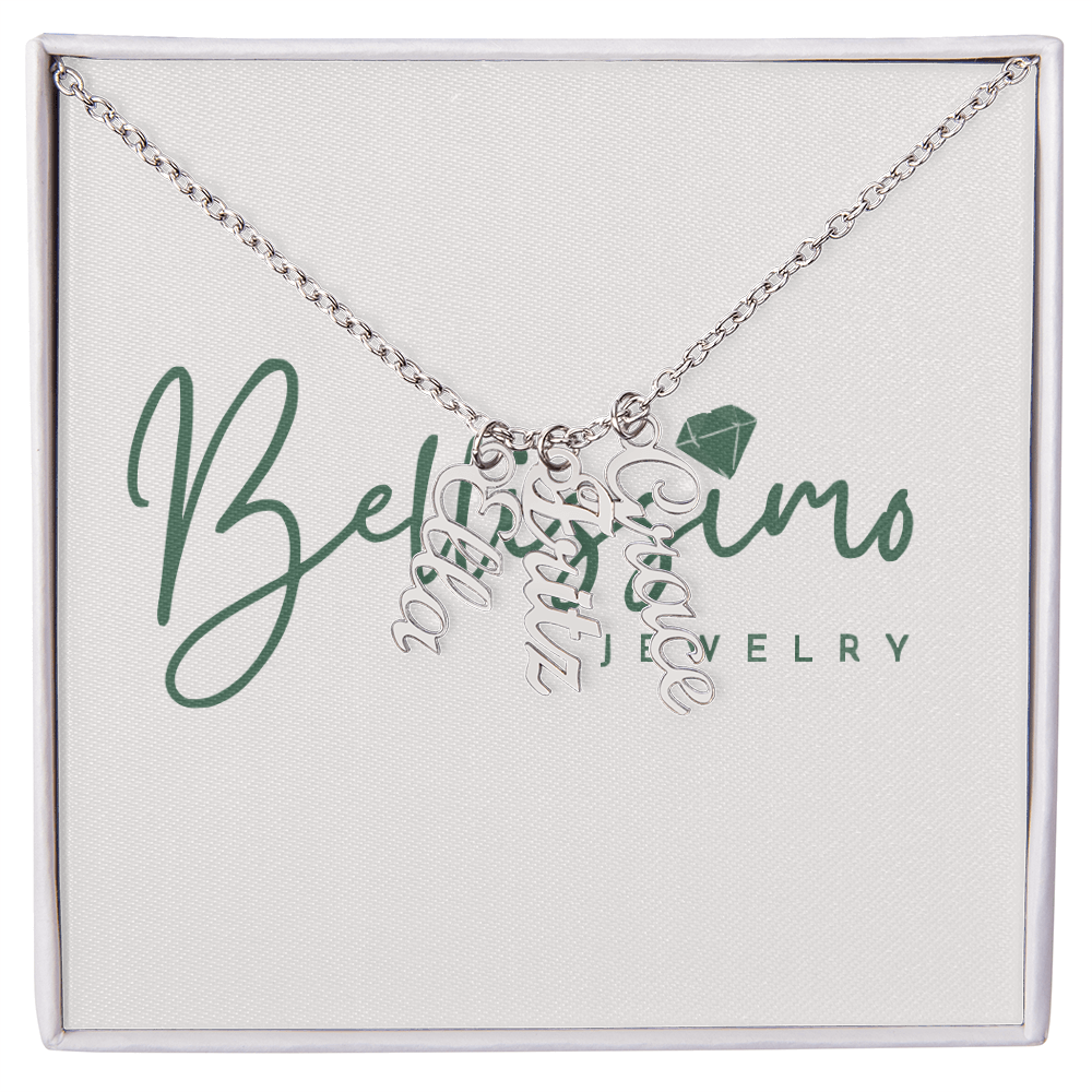 Personalized Vertical Name Necklace
