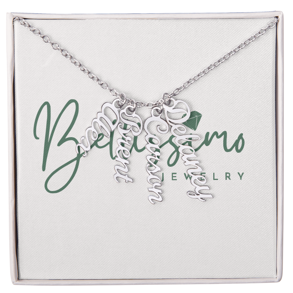 Personalized Vertical Name Necklace