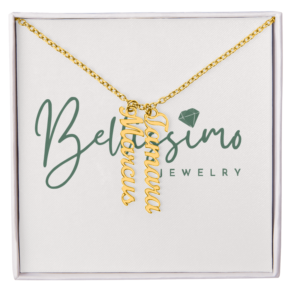 Personalized Vertical Name Necklace