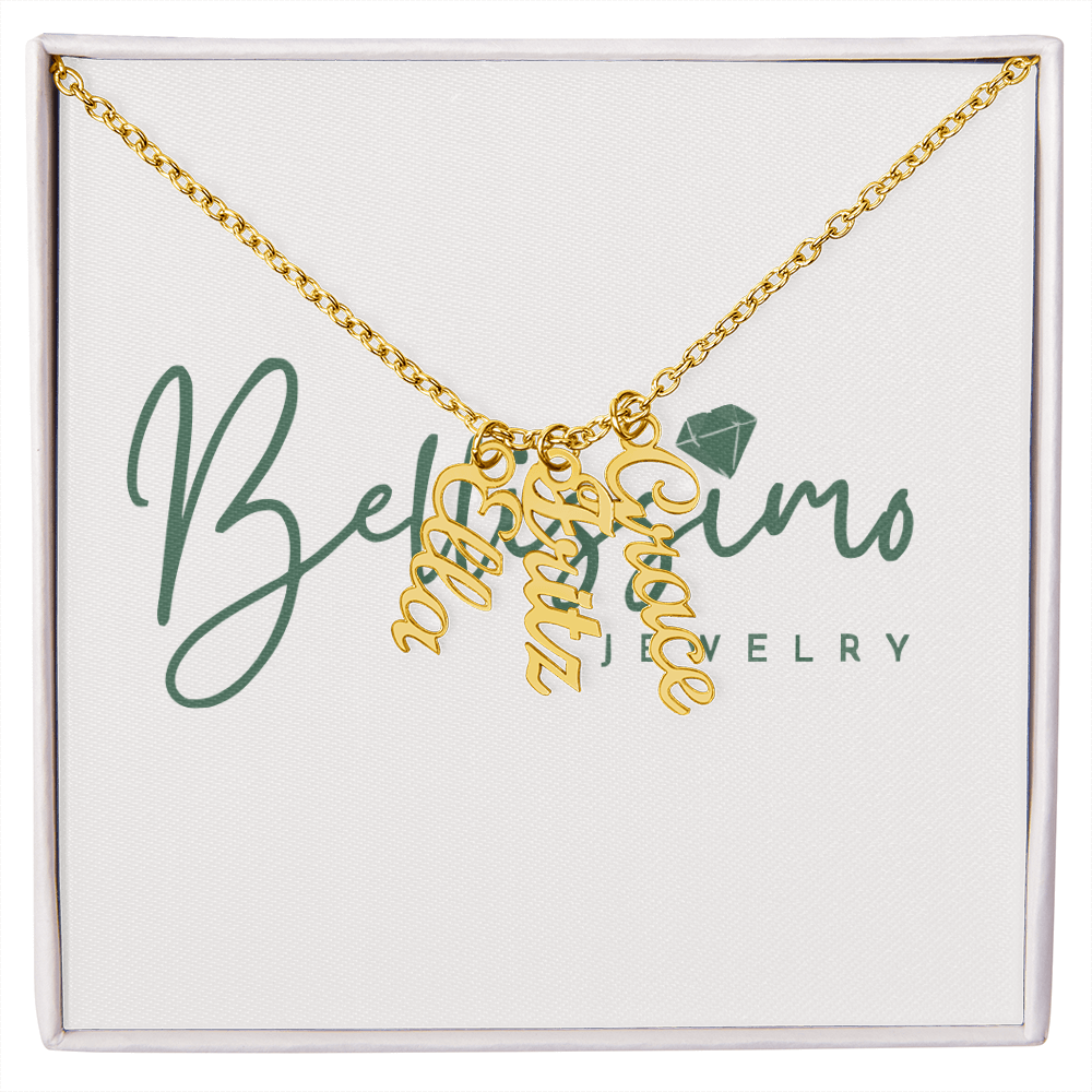 Personalized Vertical Name Necklace