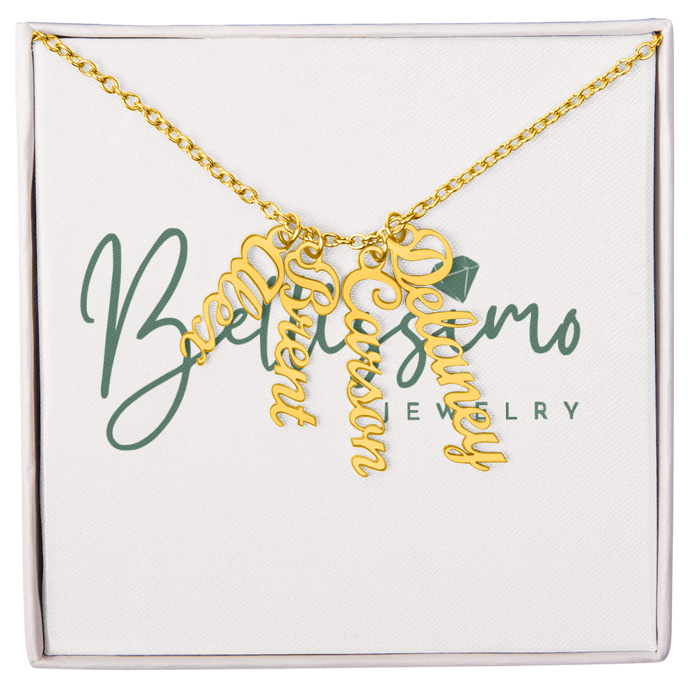 Personalized Vertical Name Necklace