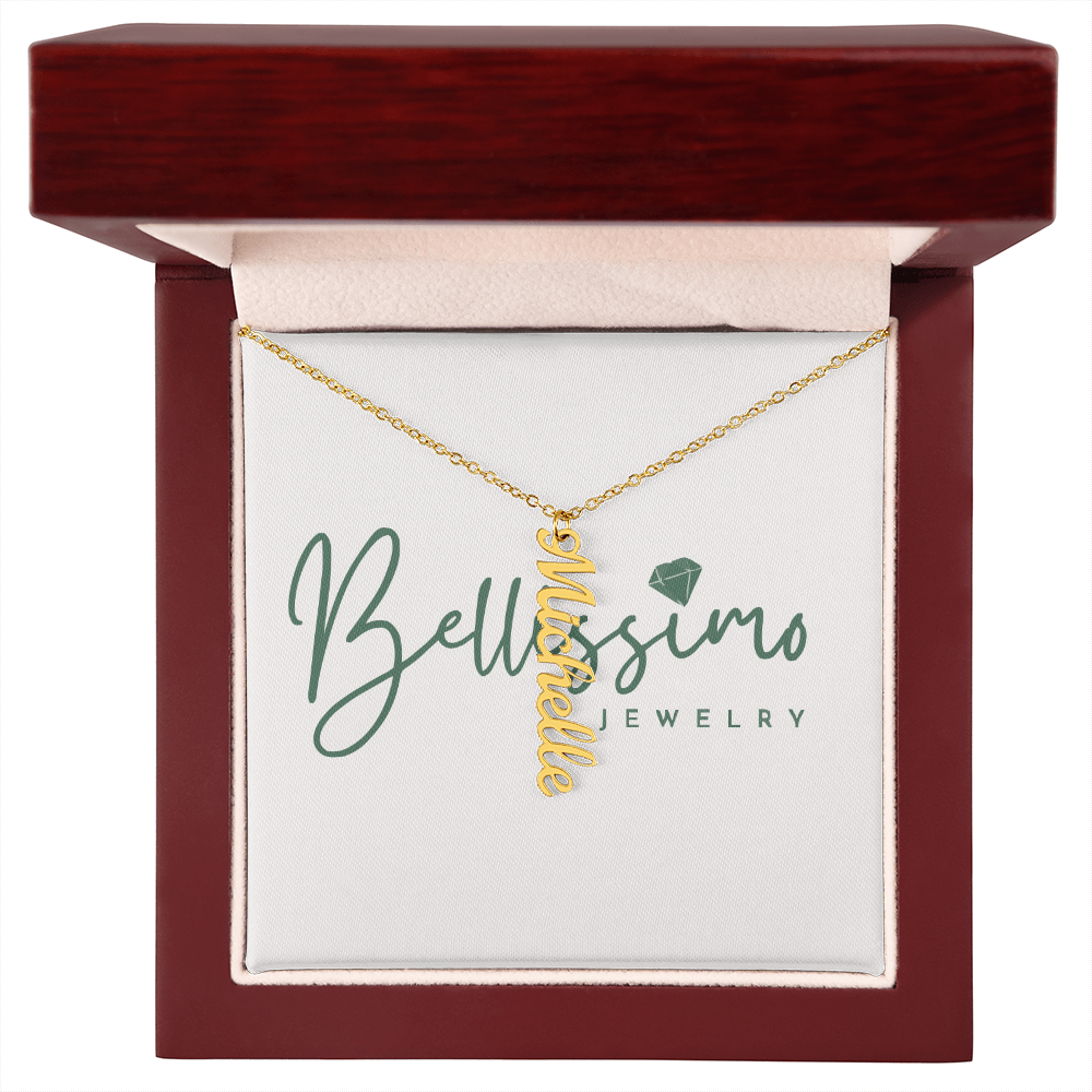 Personalized Vertical Name Necklace