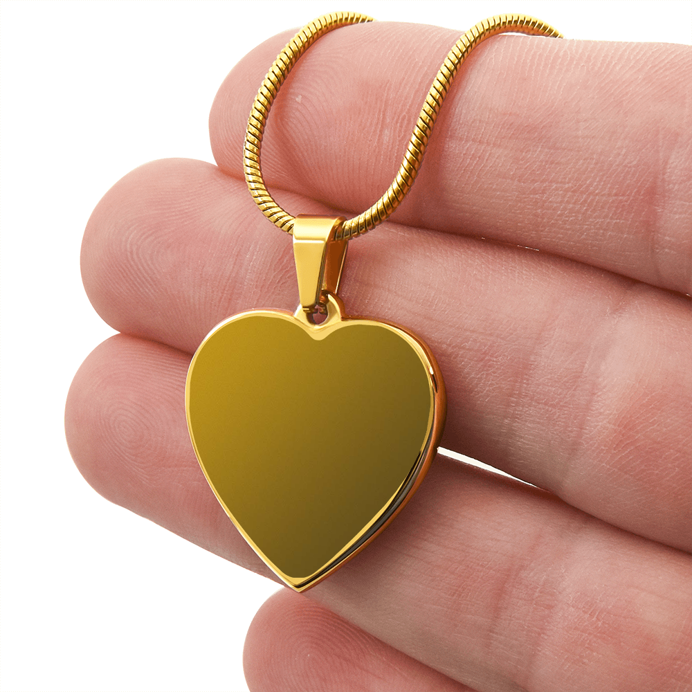 Engraved Heart Necklace