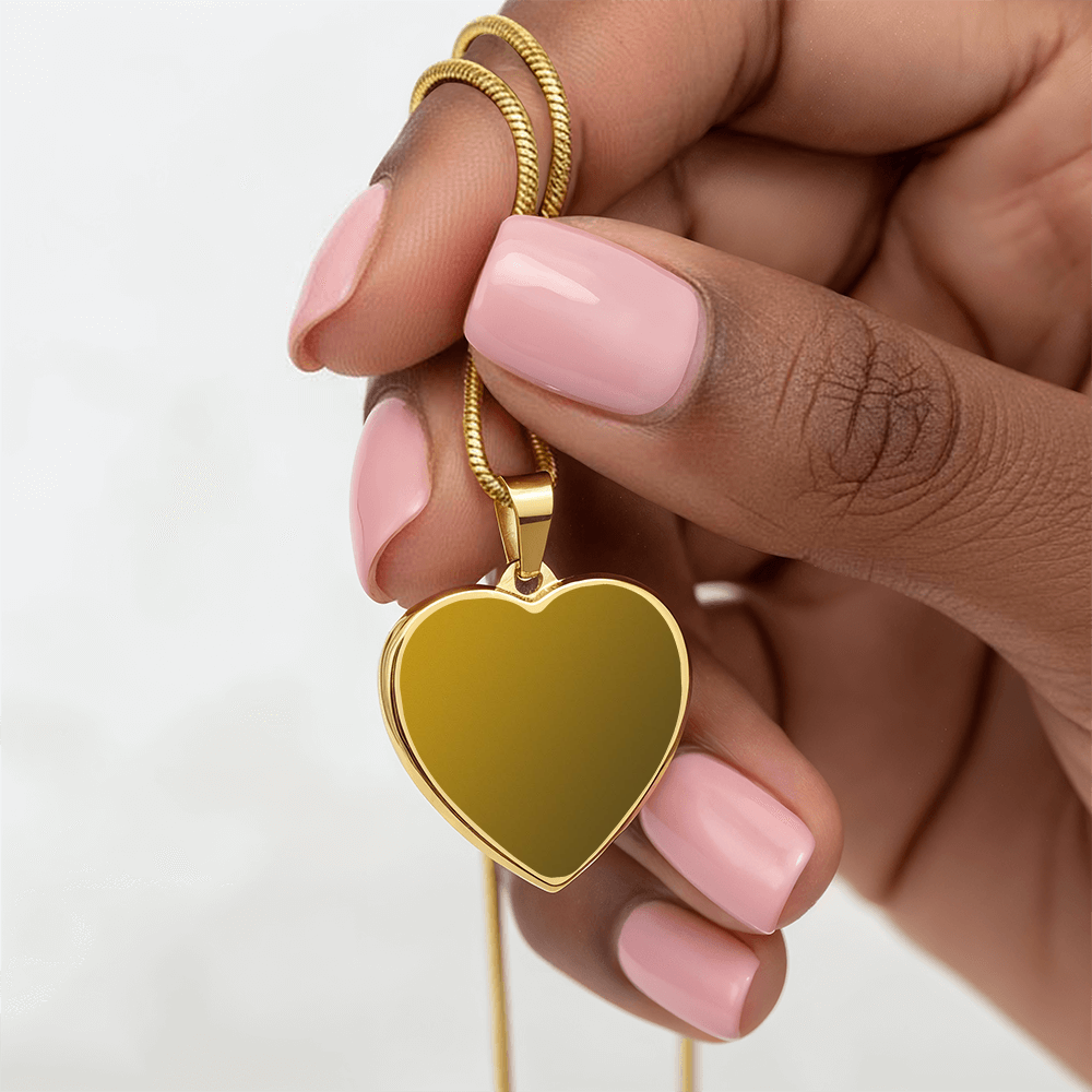 Engraved Heart Necklace