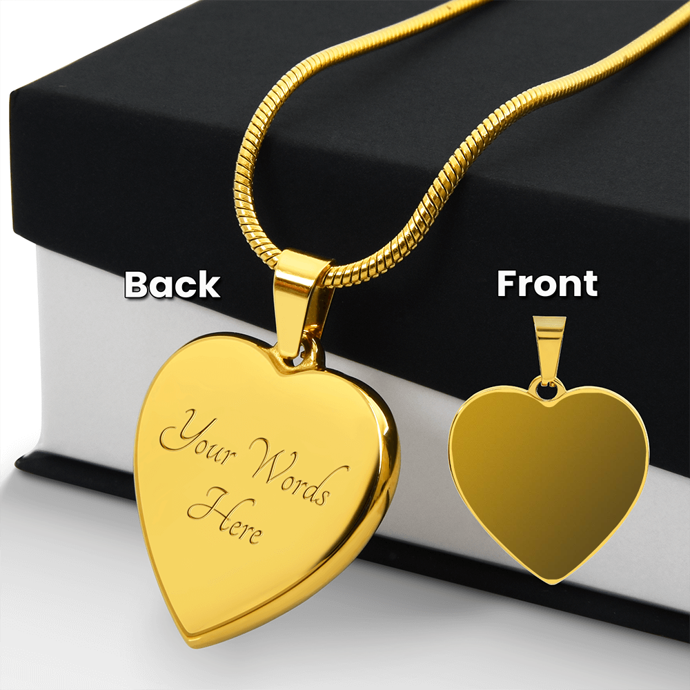 Engraved Heart Necklace