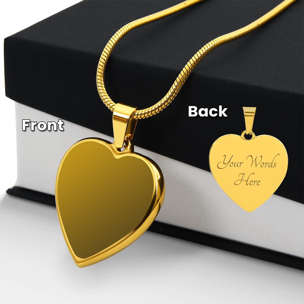 Engraved Heart Necklace