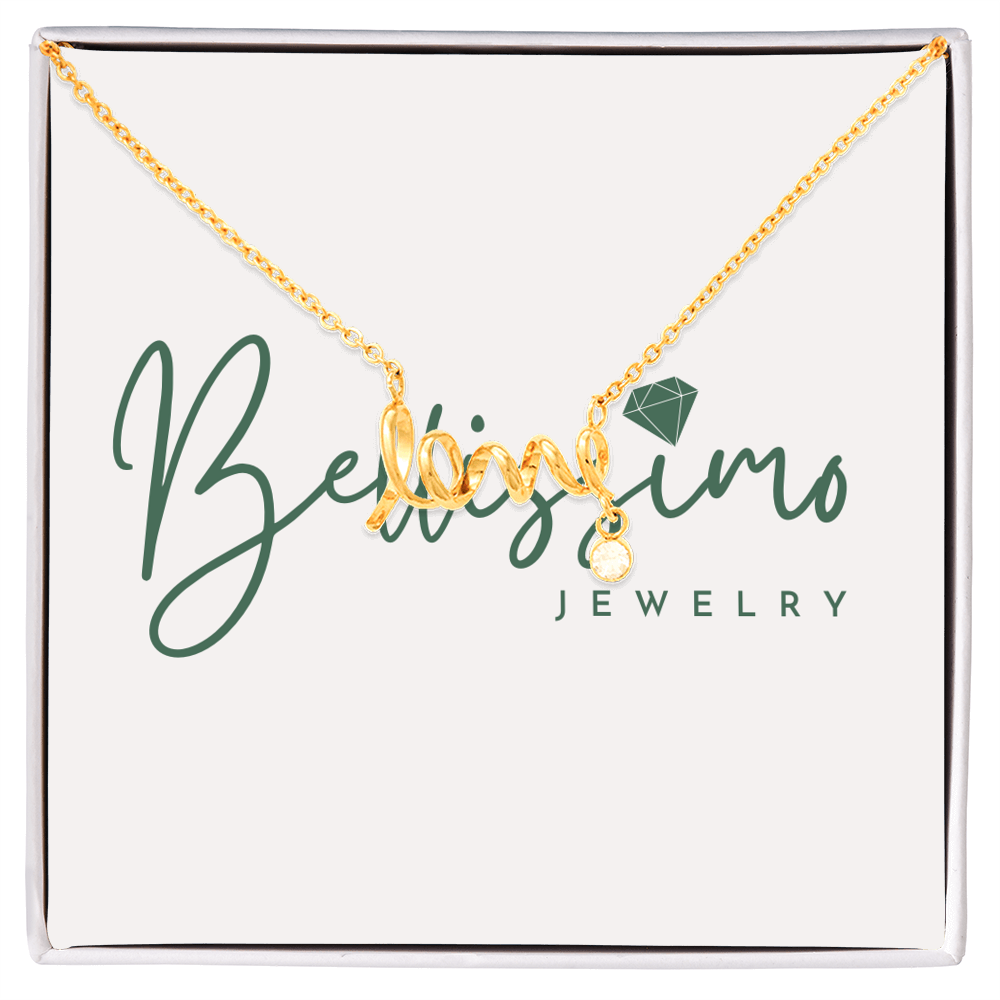 "Love" in a playful cursive font