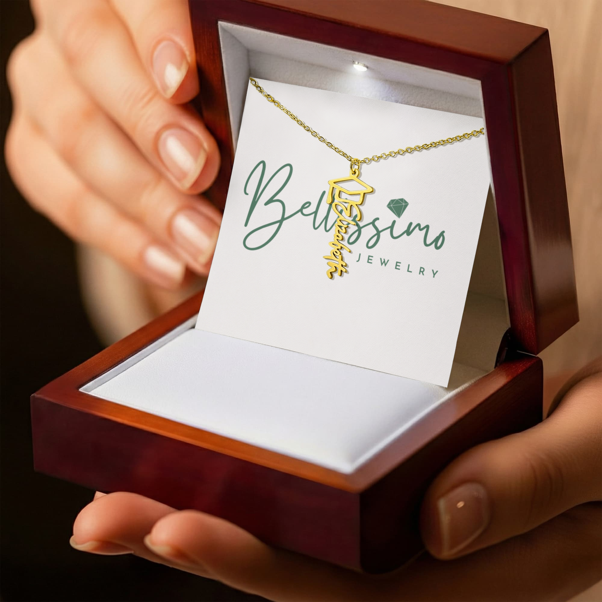 Graduation Name Necklace