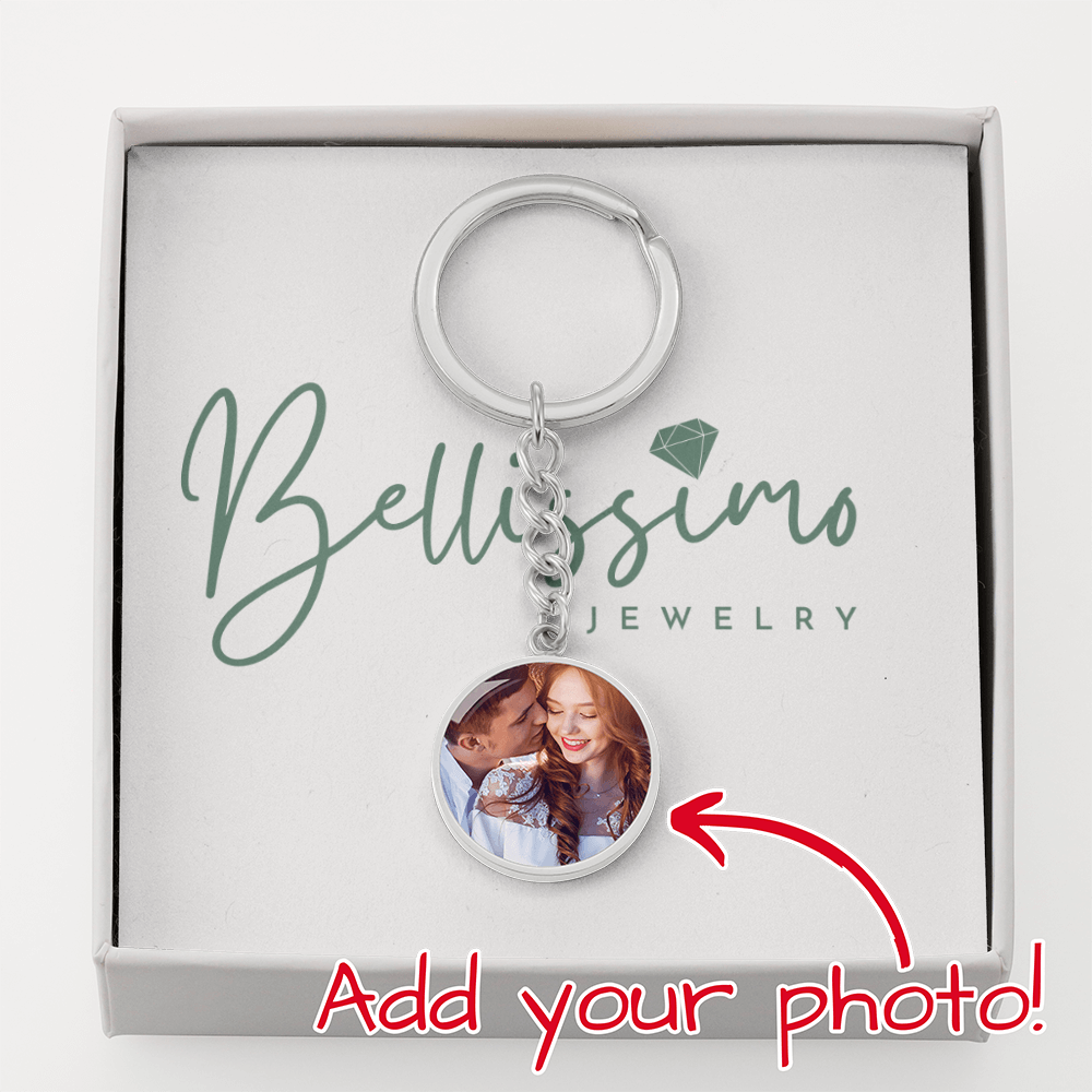 Circle Photo Keychain