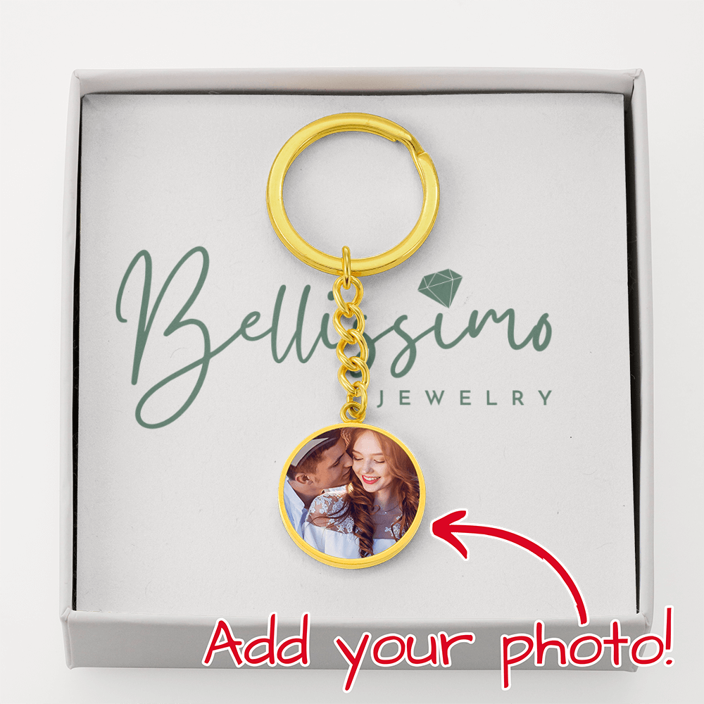 Circle Photo Keychain